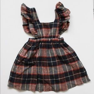 Zara Baby Girls’ Plaid Pinafore Dress